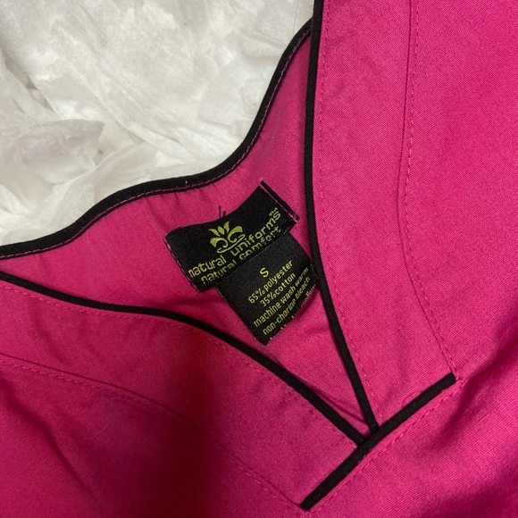 Medical Scrub Uniform Set | Pink | Size: Small - Picture 5 of 8